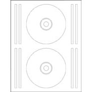 CD / DVD Labels - 200 Labels per Box - 2 Labels per Sheet - 100 Sheets per Box