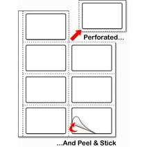 Two-in-One Name Badges - 8 per sheet - 100 Sheets per Box - 800 labels per box