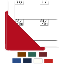 Calendar Corners - 3" x 3" - Non-Adhesive - Color