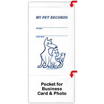 Pet+Records+Pocket+-+Animals+Design+%28no+magnets%29