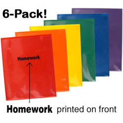6-pack+Homework+Folders%3A+1+each+Primary+Colors