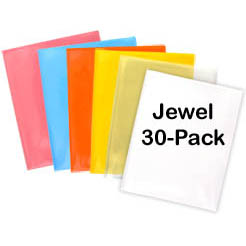 30-pack+LX+Folders+Assorted%3A+5+each+Jewel+Colors