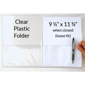 Clear+Plastic+SMART+Folders+-+Letter+Size+-+Loose+Fit+-+9+1%2F2%22+x+11+3%2F4%22
