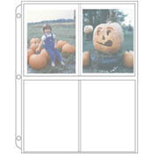 Deluxe White Vinyl Back Photo Pages - 4" x 5" Stamp Sheets/Photos
