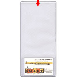 Brochure Holder - 8 3/4" x 4" Pocket w/ Business Card Pocket - Clear Plastic