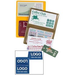 Folding Card Holder with Custom Printing - Two Sides