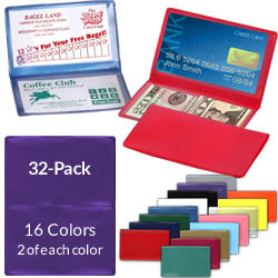 Folding+Card+Holders+Rainbow+32-Pack
