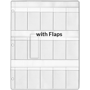 Medical+Glass+Slide+Holder+-+15+Pockets+with+Flaps+-+Clear