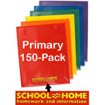 School+%2F+Home+Plastic+Folders+-+150-Pack+-+25+each+Primary+Colors+-+English