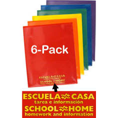 School+%2F+Home+Plastic+Folders+-+Primary+Colors+6-Pack+-+English%2FSpanish