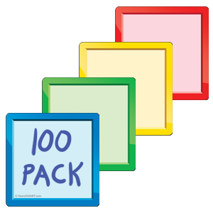 3%22+x+3%22+Smart+Magnetic+Note+Cards+-+Variety+100-Pack