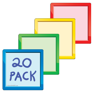 3%22+x+3%22+Smart+Magnetic+Note+Cards+-+Variety+20-Pack