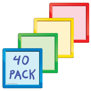 3%22+x+3%22+Smart+Magnetic+Note+Cards+-+Variety+40-Pack