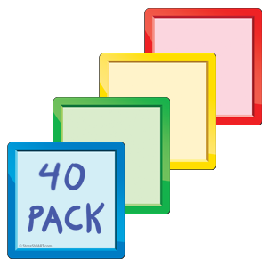 3%22+x+3%22+Smart+Magnetic+Note+Cards+-+Variety+40-Pack