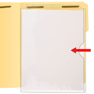 One Pocket For Fastener File Folders