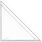 Peel & Stick Corner Pocket - 3" x 3" - Clear