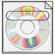 Peel & Stick 3" Mini CD Square Security Pocket