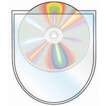 Non-Adhesive Round Bottom CD Pocket