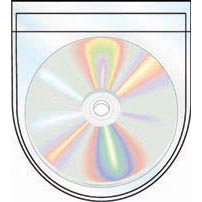 Non-Adhesive Round Bottom CD Pocket w/ Flap