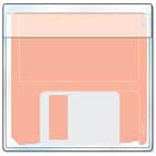Non-Adhesive Disk Pocket w/ Flap - vinyl
