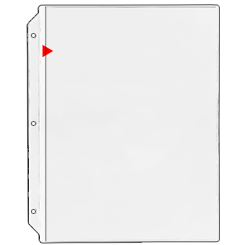 8 &frac12;" x 11" Vinyl Sheet Protector - Open Long Side