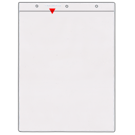 8 &frac12;" x 11" Vinyl Sheet Protector - Holes on Short Side, Open Short Side