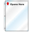 Plastic+Sheet+Protector+-+9%22+x+12%22+-+Open+Short+Side
