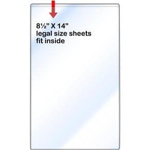 Non-Adhesive Pocket - Legal size - Open Short - 8 &frac12;" x 14"