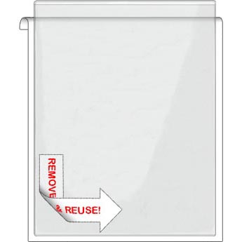Remove & Reuse - Peel & Stick Pocket - 8 &frac12;" x 11" - Open Short Side