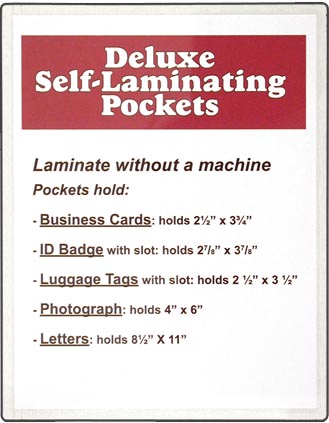 Self-Laminating - Letter Page - 8 1/2 x 11: StoreSMART - Filing,  Organizing, and Display for Office, School, Warehouse, and Home